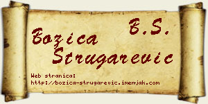 Božica Strugarević vizit kartica